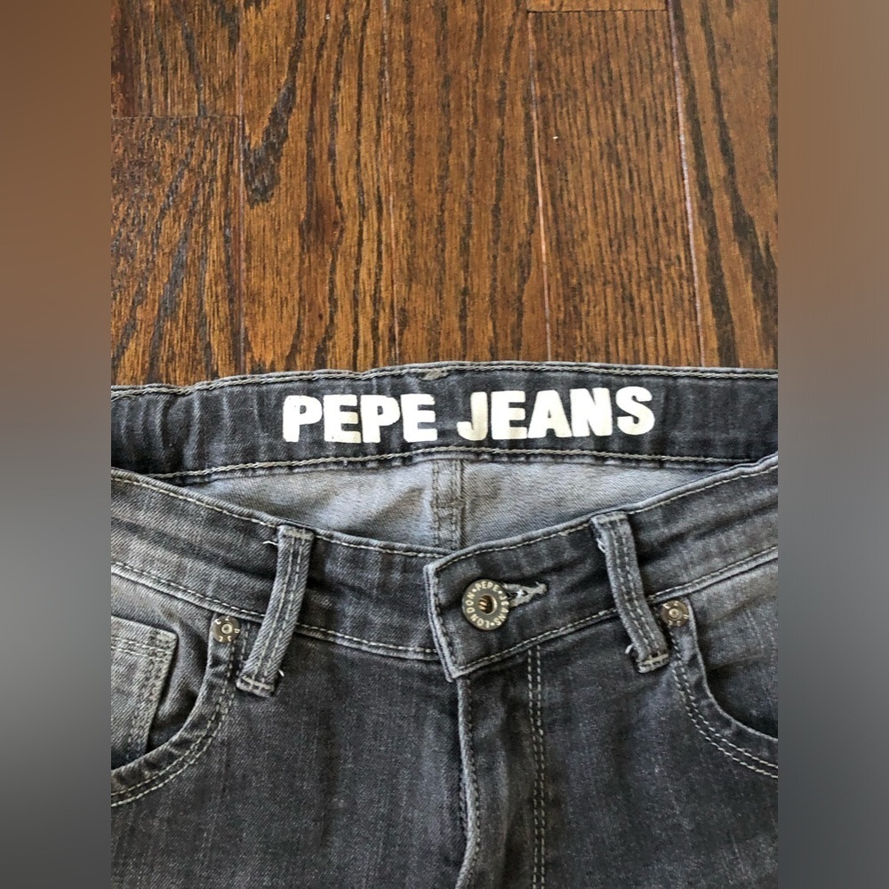 Pepe Jeans London Boys 14 Dakota Cashed Black Vintage Slim Fit Mid-Rise Jeans - Picture 4 of 12